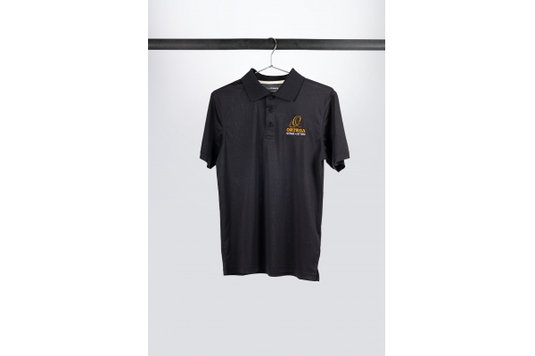 Golf Polo Shirt, Black, embroidered