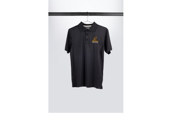 Tricou Ortega Golf Polo Shirt, Black, embroidered