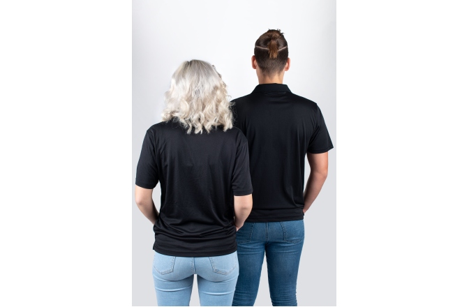 Tricou Ortega Golf Polo Shirt, Black, embroidered