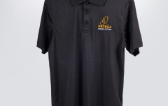 Tricou Ortega Golf Polo Shirt, Black, embroidered