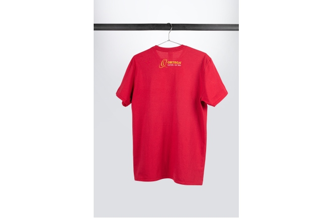 Tricou Ortega T-Shirt "Bars" - Burgundy Red