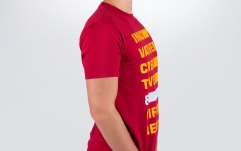 Tricou Ortega T-Shirt "Bars" - Burgundy Red