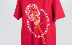 Tricou Ortega T-Shirt Skull Burgundy Red XL