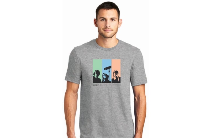 Tricou Zoom T-Shirt Creators Panel Grey Size M
