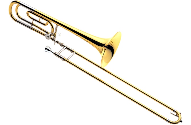 Trombon tenor profesional în Bb (Si Bemol) cu atașament în F (Fa) Yamaha YSL-640 