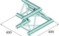 Truss deco Alutruss DECOLOCK DQ3-SPAC21 2-Way Corner 90°´bk