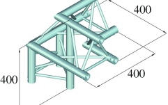 Truss deco Alutruss DECOLOCK DQ3-SPAL31 3-Way Corner 90° bk