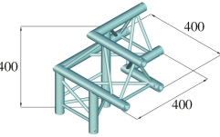Truss deco Alutruss DECOLOCK DQ3-SPAL32 3-Way Corner 90° bk