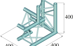 Truss deco Alutruss DECOLOCK DQ3-SPAL33 3-Way Corner 90° bk