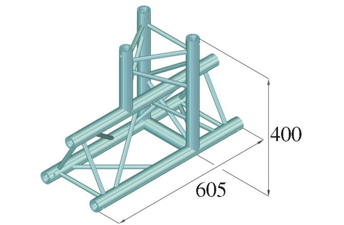 Truss deco Alutruss DECOLOCK DQ3-SPAT37 3-Way T-Piece 90° bk