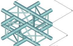 Truss deco Alutruss DECOLOCK DQ4-SPAC41 4-Way Cross Piece bk