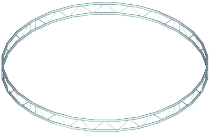truss în 2 puncte Alutruss DECOLOCK DQ2 Element f.Circle 2m vert.90°