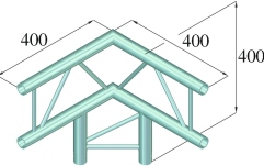 Truss în 2 puncte Alutruss DECOLOCK DQ2-SPAL31V 3-way Corner 90° bk