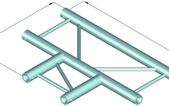Truss în 2 puncte Alutruss DECOLOCK DQ2-SPAT35H 3-way T-Piece 90° bk