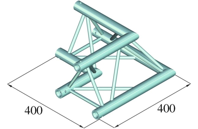 Truss în 3 puncte Alutruss DECOLOCK DQ3-PAC21 2-Way Corner 90°