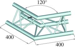 Truss în 3 puncte Alutruss DECOLOCK DQ3-PAC22 2-Way Corner 120°