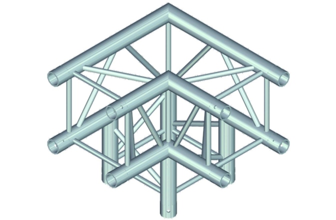 Truss quad tubular Alutruss QUADLOCK QL-ET34 C-30 3-Way-Corner 90°