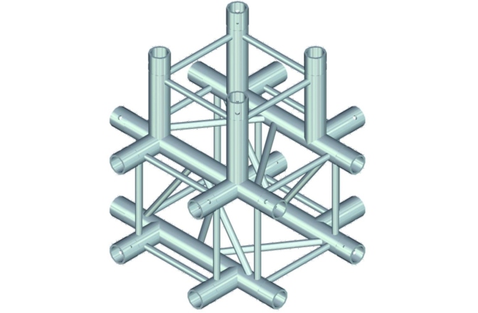 Truss quad tubular Alutruss QUADLOCK QL-ET34 T-51 5-Way T-Piece