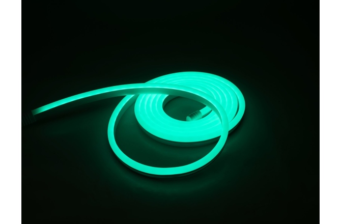 Tub de lumină flexibil cu 360 LED-uri RGB Eurolite LED Neon Flex 24V RGB 5m with IR Set