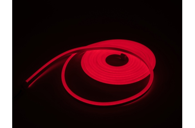 Tub de lumină flexibil cu 600 LED-uri roșu Eurolite LED Neon Flex 24V 5m red Set