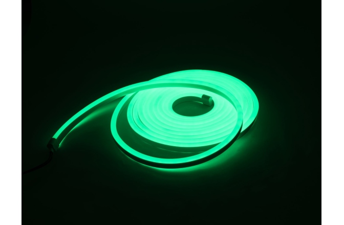 Tub de lumină flexibil cu 600 LED-uri, verde Eurolite LED Neon Flex 24V 5m green Set