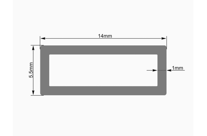 Tub decorativ Eurolite Tubing 14x5.5mm clear LED Strip 2m