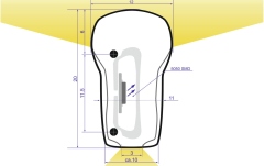 Tub flexibil cu LED-uri Neon alb Eurolite LED Neon Flex 230V Slim neutral white 100cm