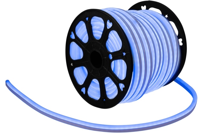 Tub flexibil cu LED-uri Neon Eurolite LED Neon Flex 230V Slim RGB 100cm