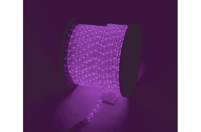 Tub flexibil pentru iluminat decorativ Eurolite RUBBERLIGHT RL1-230V violet/pink 44m