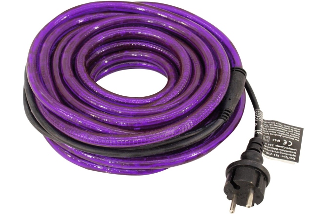 Tub flexibil pentru iluminat decorativ Eurolite RUBBERLIGHT RL1-230V violet/pink 9m