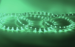 Tub luminos de flexibil verde Eurolite RUBBERLIGHT LED RL1-230V green 44m