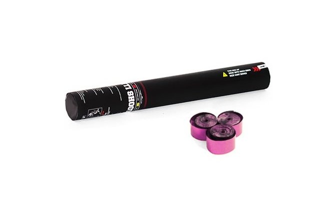 Tun de confetti portabil, pink TCM FX Handheld Streamer Cannon 50cm, pink metallic