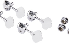 Tunere de Bas Fender Deluxe Bass Tuners with Fluted-Shafts (4) Chrome