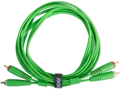 Ultimate Audio Cable Dual RCA - RCA Straight 1.5m - Green