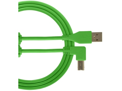 Ultimate Audio Cable USB 2.0 A-B Angled 1m - Green 