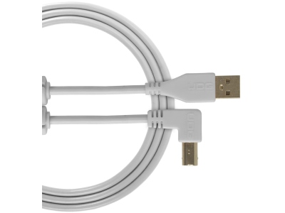 Ultimate Audio Cable USB 2.0 A-B Angled 2m - White