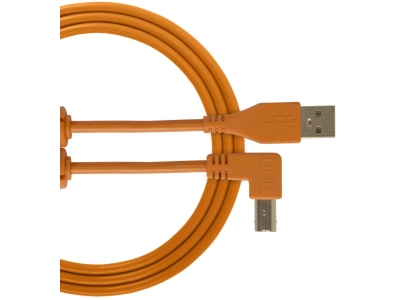 Ultimate Audio Cable USB 2.0 A-B Angled 3m - Orange