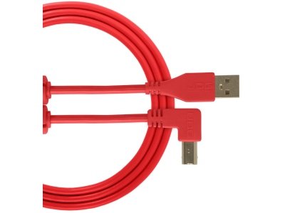 Ultimate Audio Cable USB 2.0 A-B Angled 3m - Red