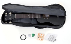 Ukulele Almeria  Player Pack Ukulele negru,mat