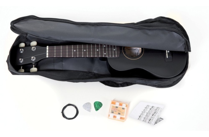 Ukulele Almeria  Player Pack Ukulele negru,mat