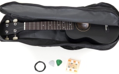 Ukulele Almeria  Player Pack Ukulele negru,mat