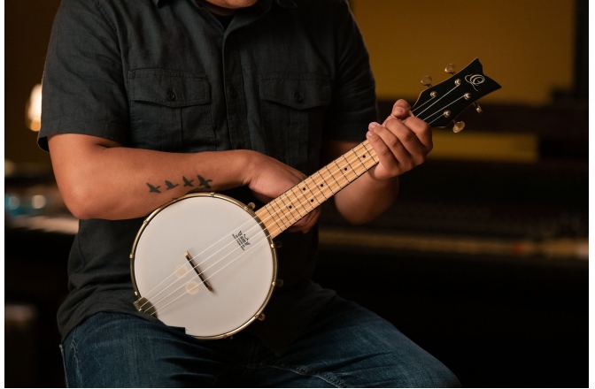 Ukulele Banjo Ortega Electro-Banjolele 4 String + Gigbag