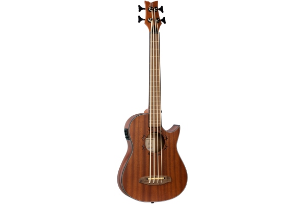 Lizard Series Acoustic Bass - Mahogany Lizard Satin + Bag & Poly Strings Lizard Series Acoustic Bass - Mahogany Lizard Satin + Bag & Poly Strings