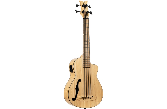 Ukulele Bas Ortega Solid Bamboo Bass Ukulele + Bag