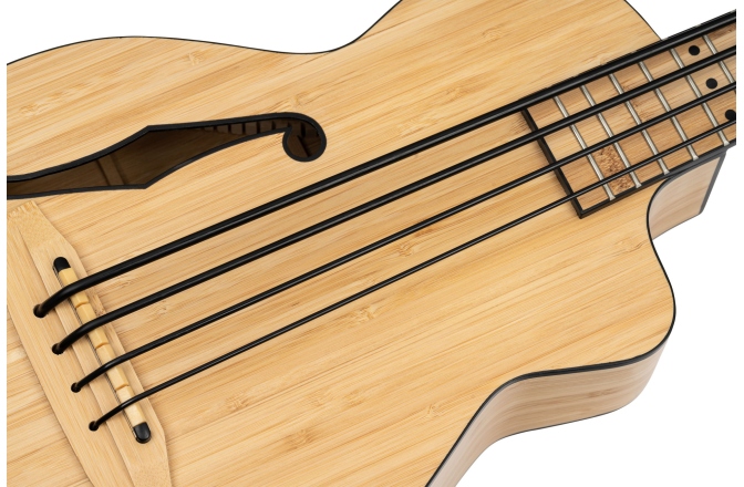 Ukulele Bas Ortega Solid Bamboo Bass Ukulele + Bag