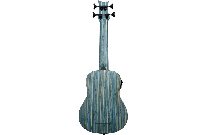 Ukulele Bas Ortega Solid Bamboo Bass Ukulele Jean Stonewashed + Bag