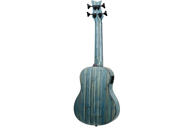 Ukulele Bas Ortega Solid Bamboo Bass Ukulele Jean Stonewashed + Bag