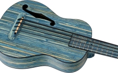 Ukulele Bas Ortega Solid Bamboo Bass Ukulele Jean Stonewashed + Bag