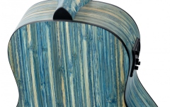 Ukulele Bas Ortega Solid Bamboo Bass Ukulele Jean Stonewashed + Bag