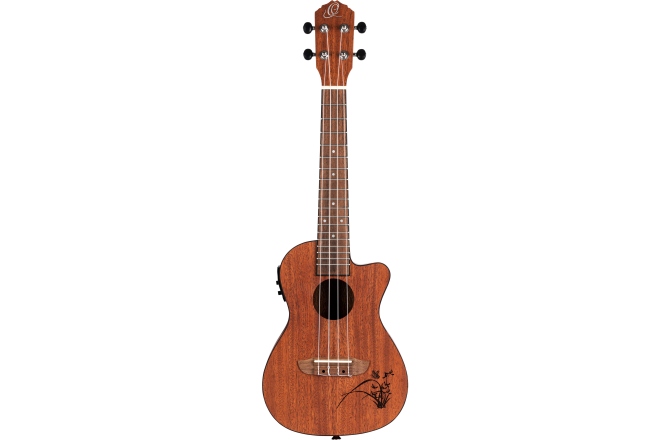 Ukulele concert Ortega Bonfire Series Concert Ukulele with Tuner - laser engraved